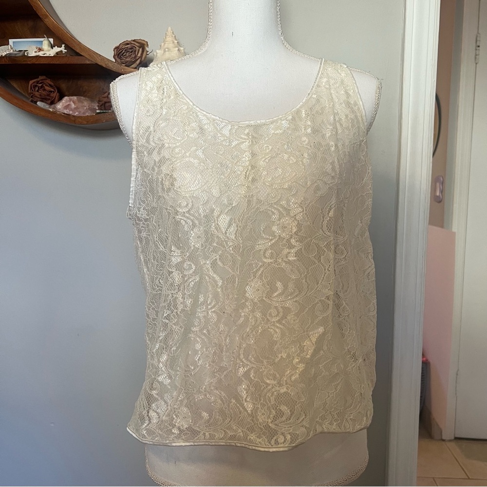 American Apparel Lace Tank Top - 2007